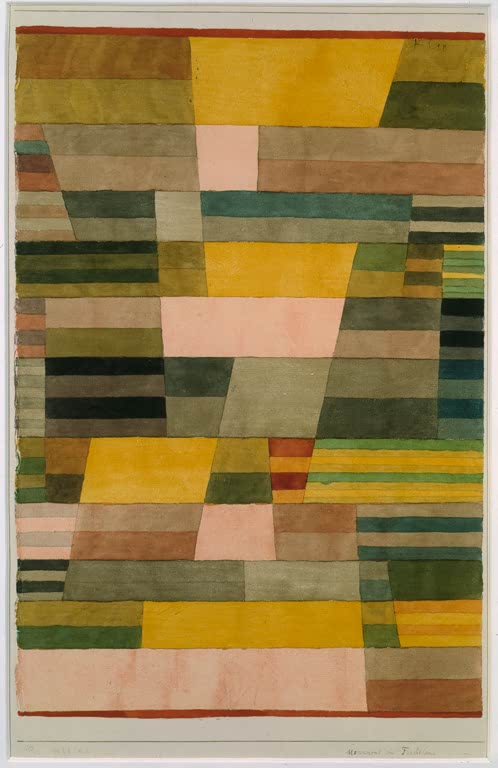 Kunstdruck „Monument im Fruchtland“ von Paul Klee