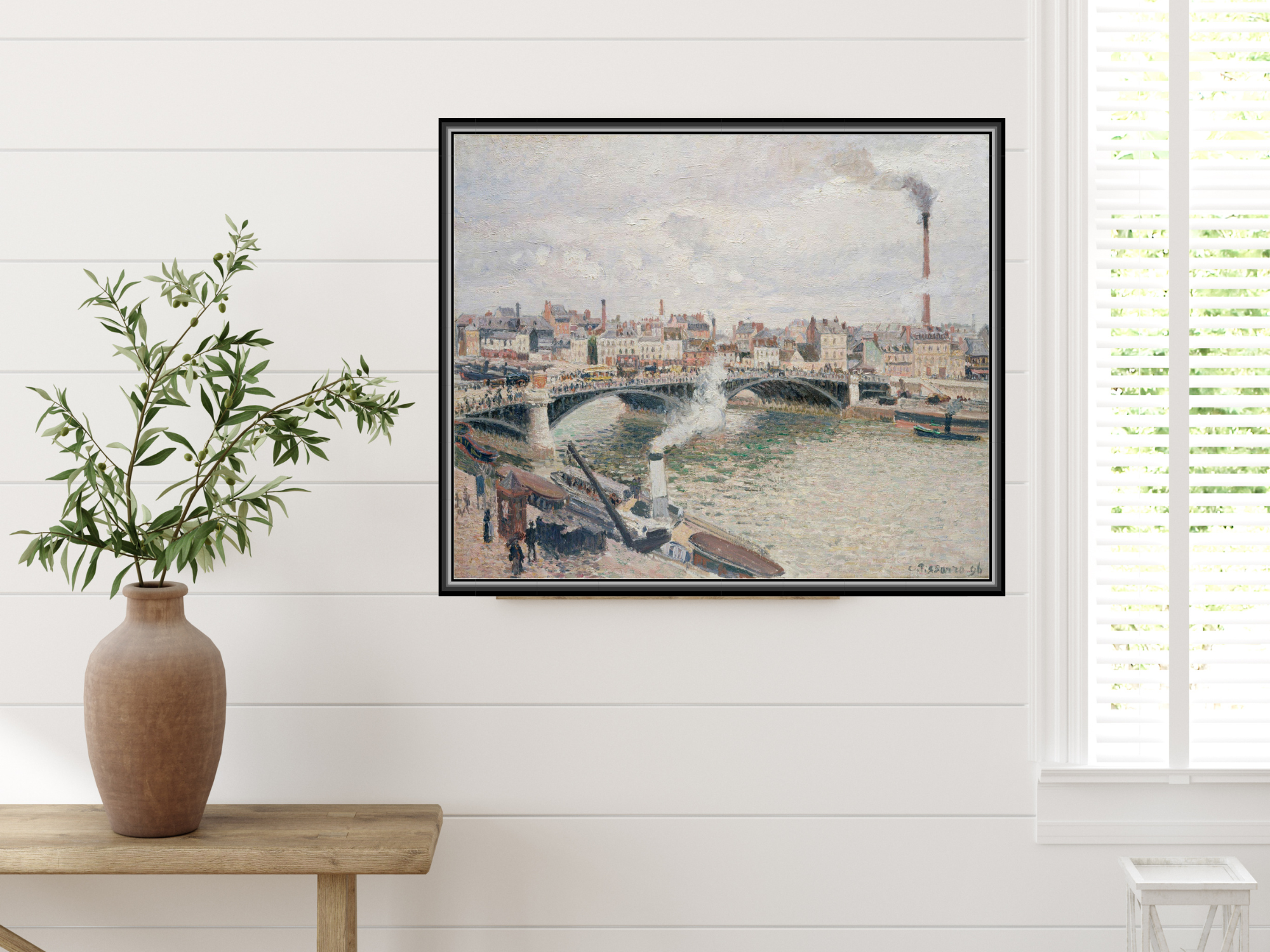 Morgen, ein bedeckter Tag, Rouen | Camille Pissarro
