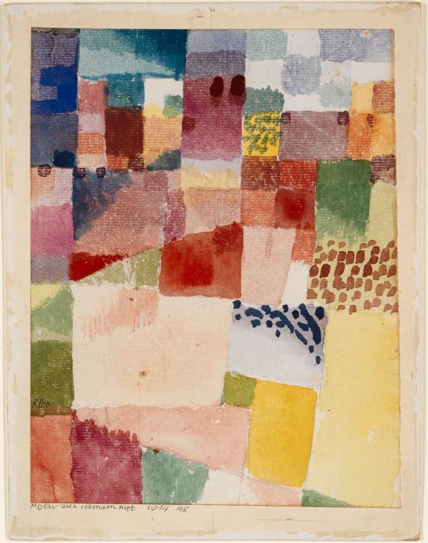 Kunstdruck „Motiv aus Hammamet“ von Paul Klee