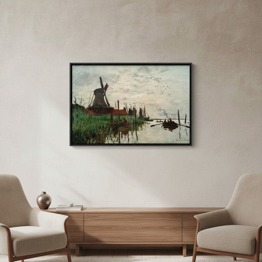 Moulin à Zaandam | Claude Monet