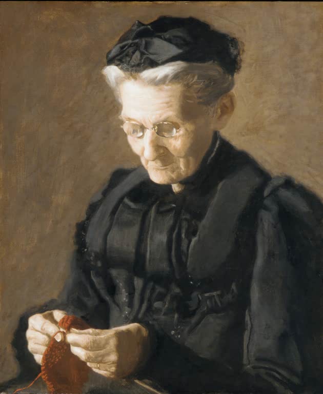 Kunstdruck des Gemäldes Mrs. Mary Arthur von Thomas Eakins, handgefertigt in Deutschland