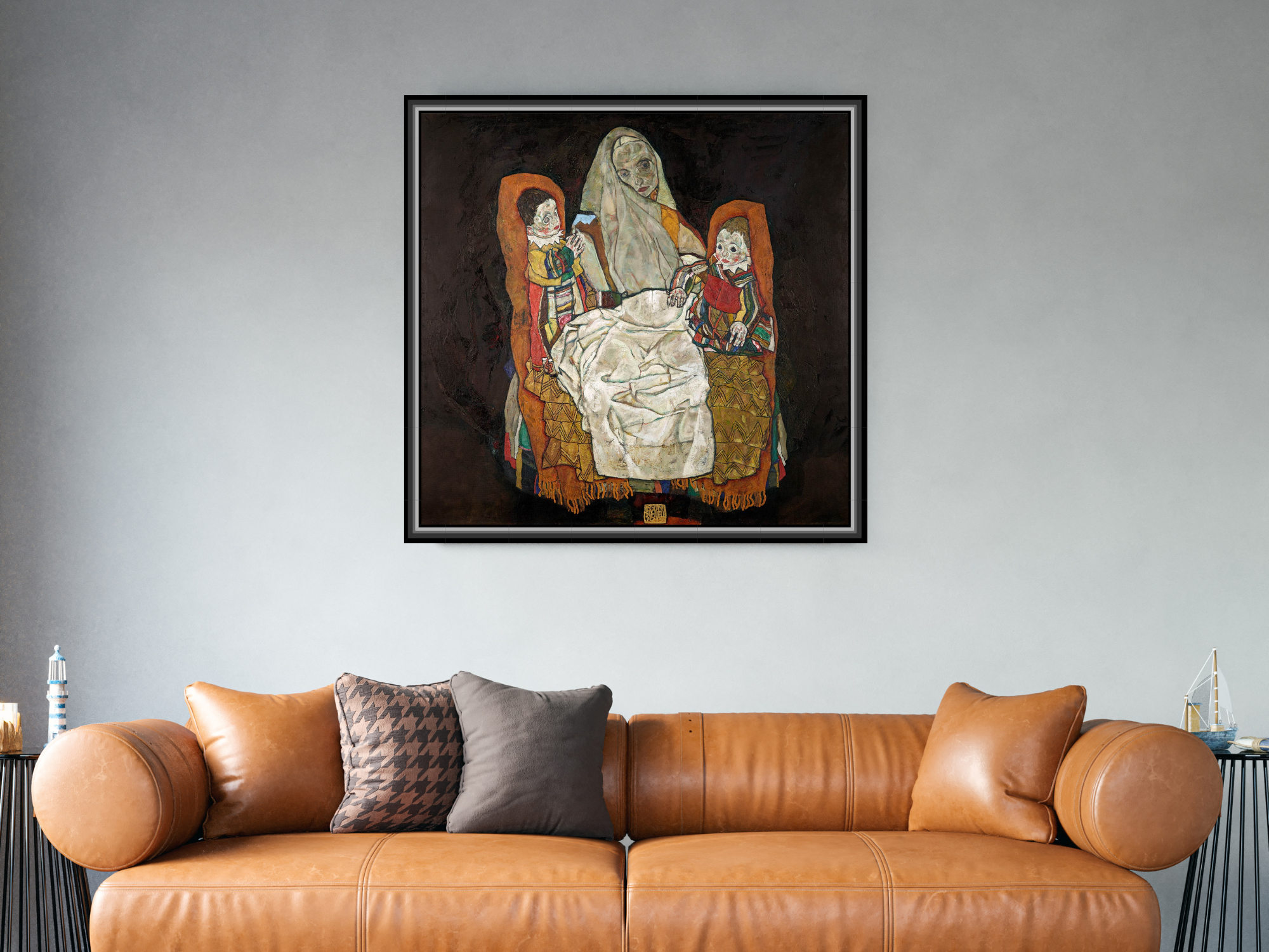 Mutter mit zwei Kindern III | Egon Schiele