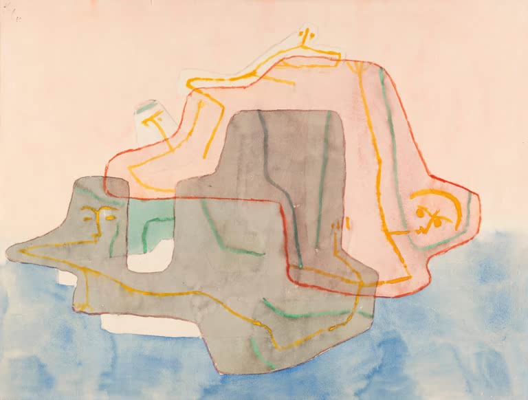 Kunstdruck „Mythos einer Insel“ von Paul Klee