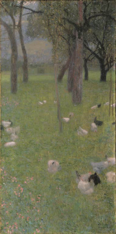 Kunstdruck von „Nach dem Regen“ von Gustav Klimt mit stimmungsvoller Landschaftsdarstellung und feiner Farbkomposition. In Deutschland von Hand gefertigt, als Leinwand oder Poster erhältlich.