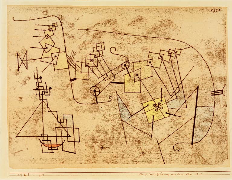 Kunstdruck „Nach einer Zeichnung aus dem Jahr 1919“ von Paul Klee, handgefertigt in Deutschland