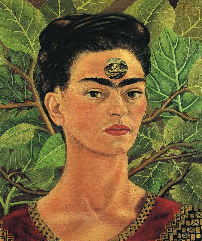 Nachdenken über den Tod - Frida Kahlo als Kunstdruck
