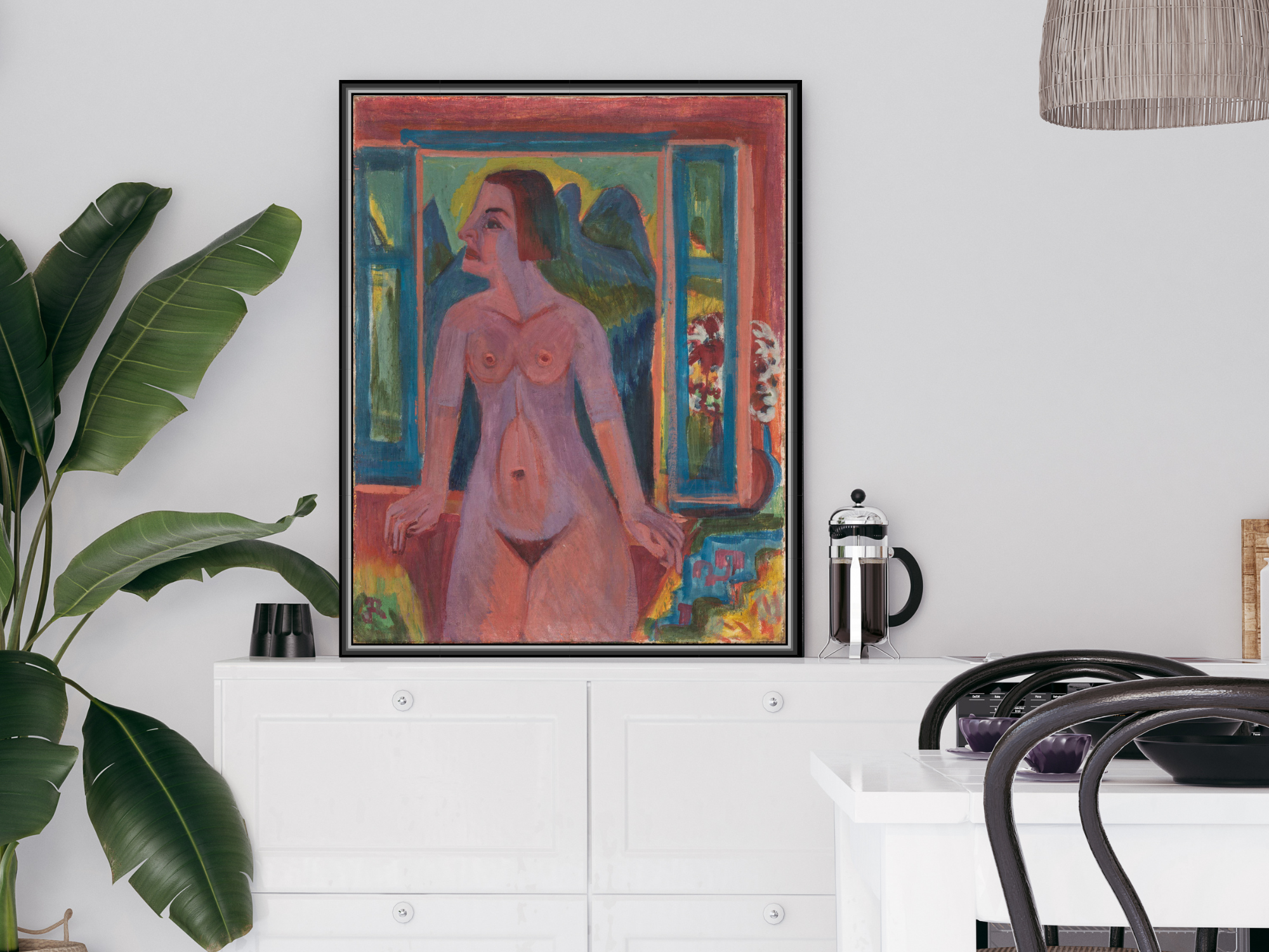 Nackte Frau am Fenster | Ernst Ludwig Kirchner