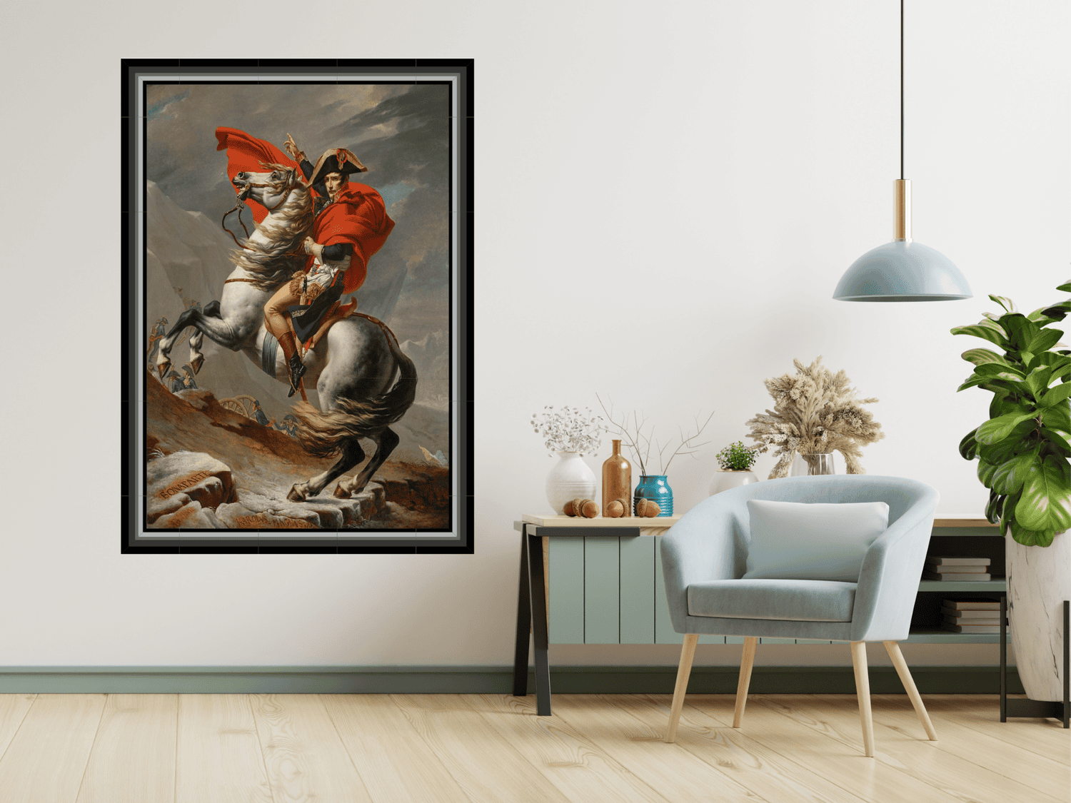 Napoleon am Großen St. Bernhard | Jacques Louis David