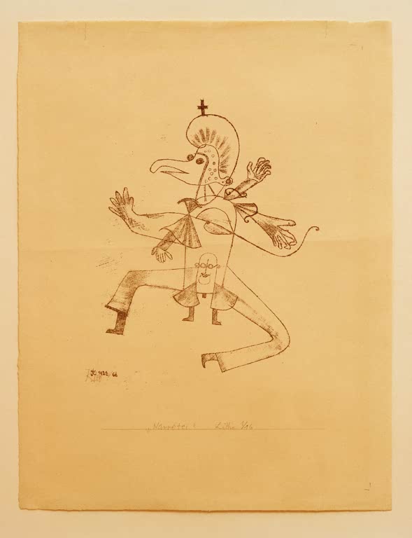 Kunstdruck „Narretei“ von Paul Klee, handgefertigt in Deutschland
