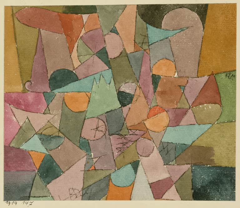 Kunstdruck „Ohne Titel IV“ von Paul Klee, handgefertigt in Deutschland