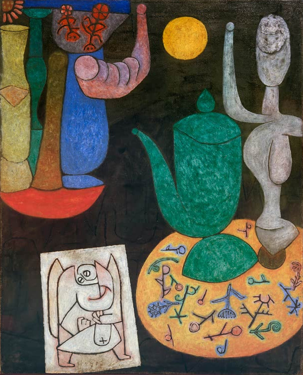 Kunstdruck „Ohne Titel (Letztes Stillleben)“ von Paul Klee, handgefertigt in Deutschland