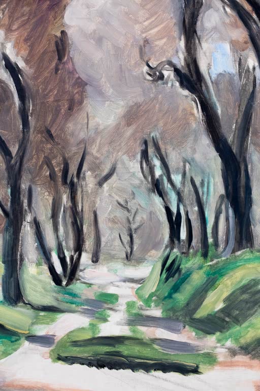 Kunstdruck des Gemäldes „Olivenallee“ von Henri Matisse – hochwertiger Kunstdruck, erhältlich als Poster oder auf Leinwand.