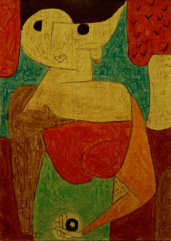 Kunstdruck „Omphalo-centrischer Vortrag“ von Paul Klee, handgefertigt in Deutschland
