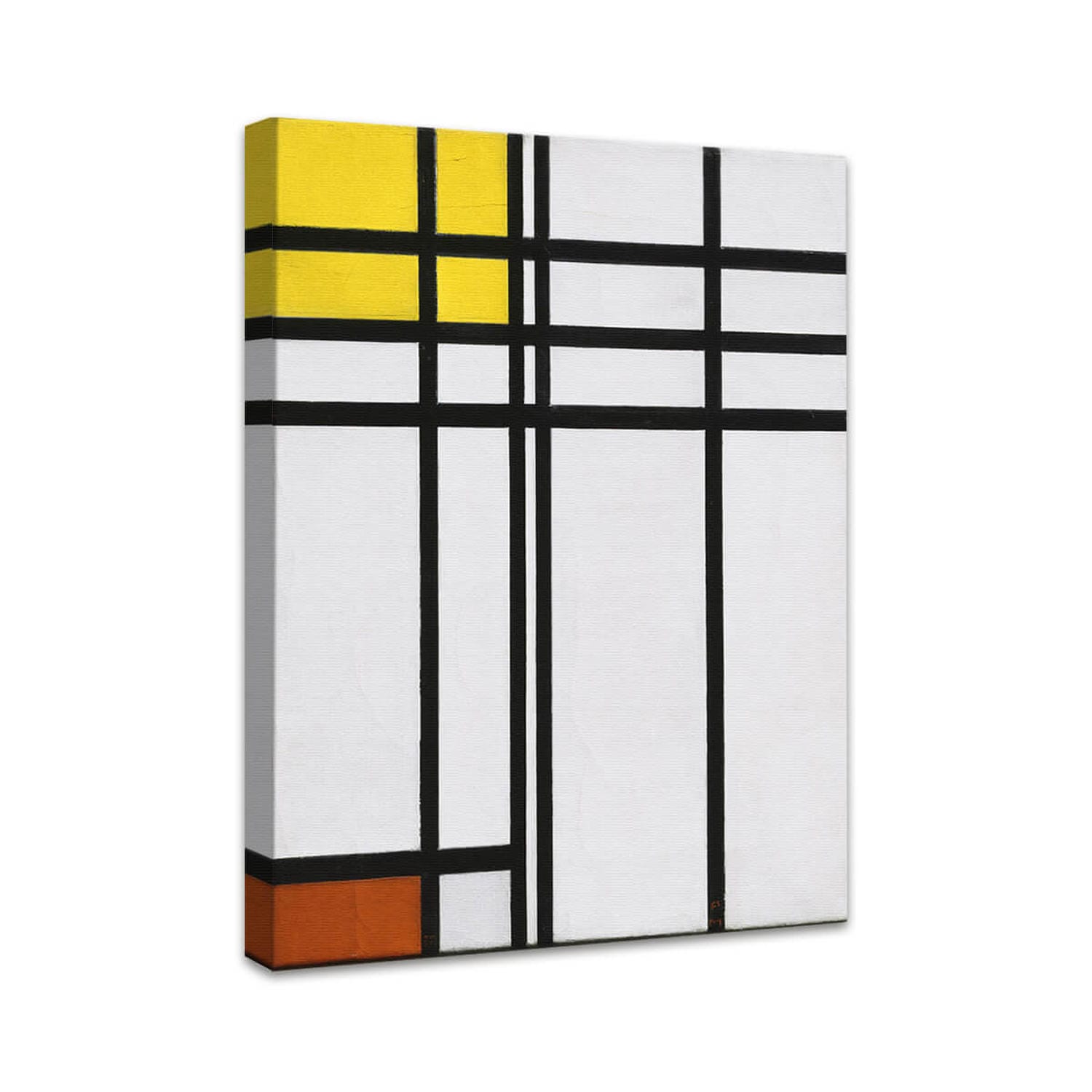Opposition von Linien, Rot und Gelb | Piet Mondrian
