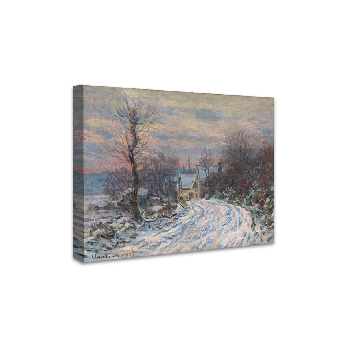 Ortseingang von Giverny im Winter | Claude Monet