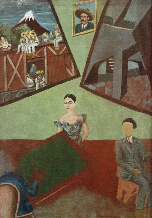 Pancho Villa und Adelita von Frida Kahlo als Kunstdruck