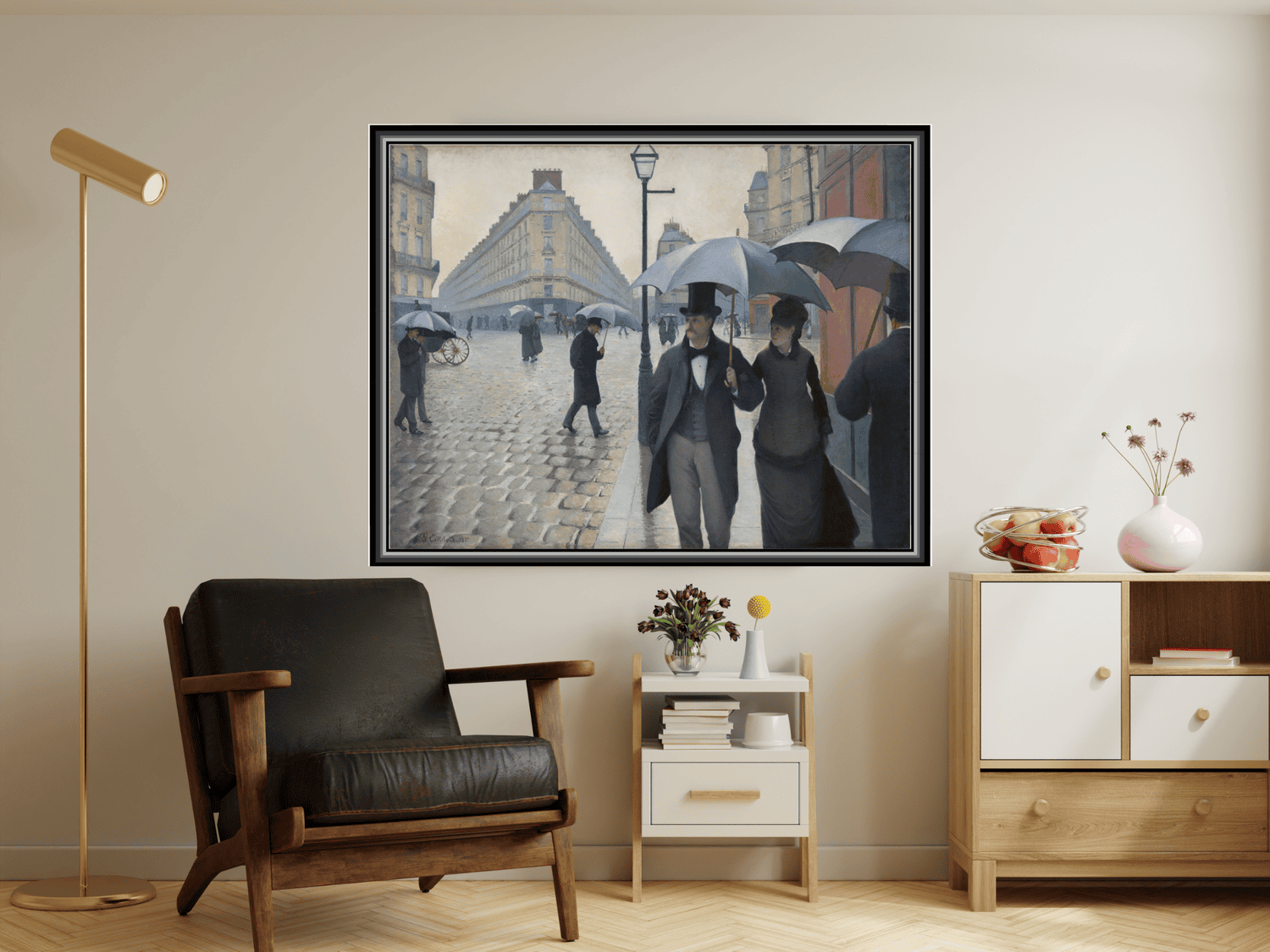 Pariser Straße; Regentag | Gustave Caillebotte