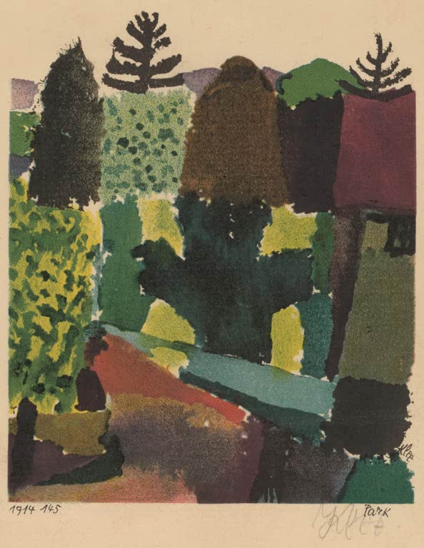 Kunstdruck „Park“ von Paul Klee