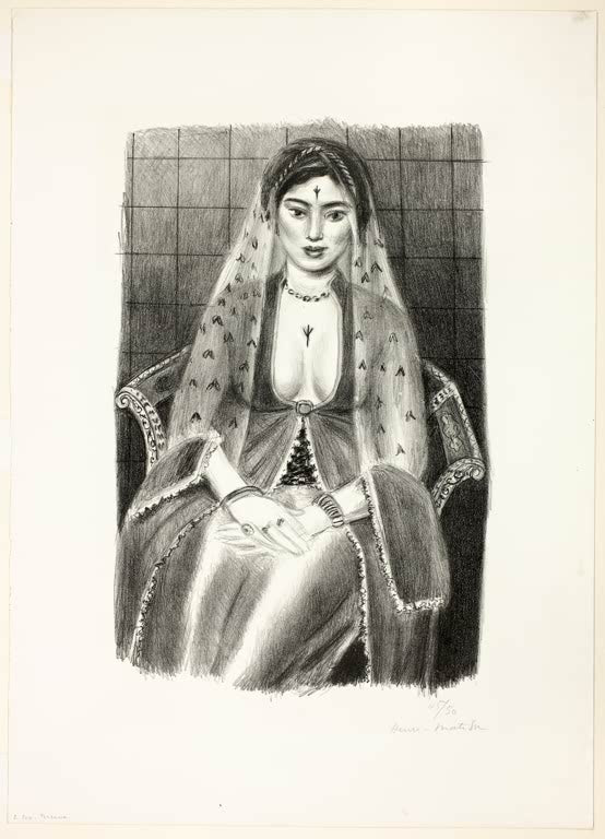 Kunstdruck „Persische Frau“ von Henri Matisse, handgefertigt in Deutschland