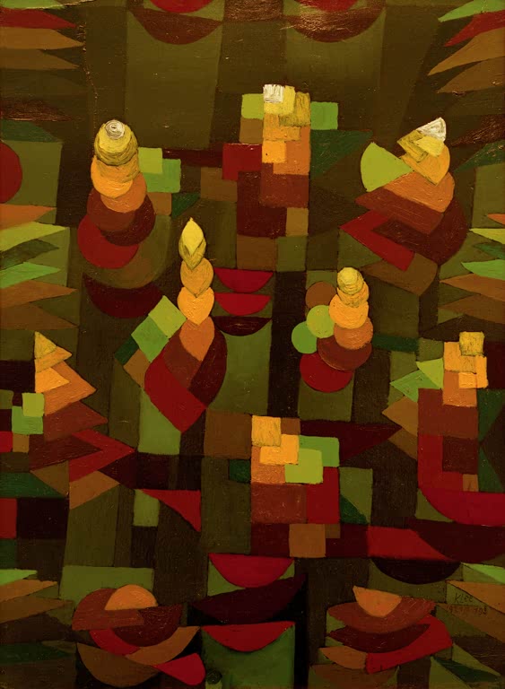 Kunstdruck „Pflanzenwachstum“ von Paul Klee, handgefertigt in Deutschland