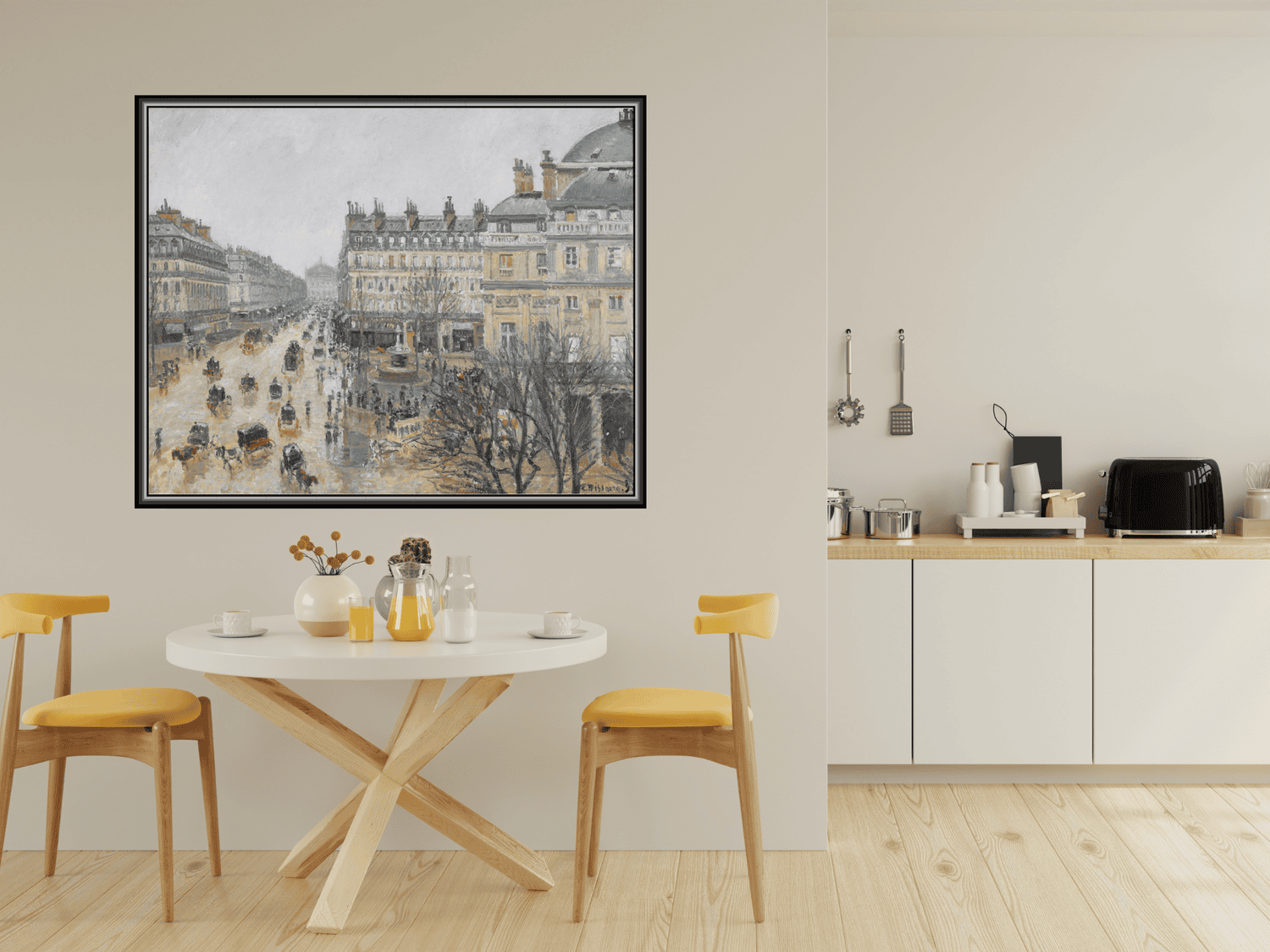 Place du Théâtre Français, Paris: Regen | Camille Pissarro