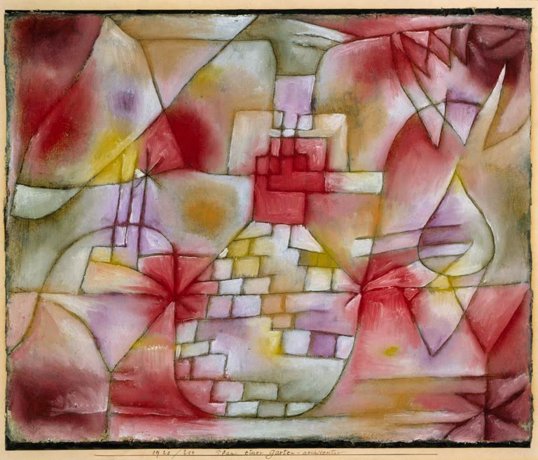 Kunstdruck „Plan einer Garten-architektur“ von Paul Klee, handgefertigt in Deutschland