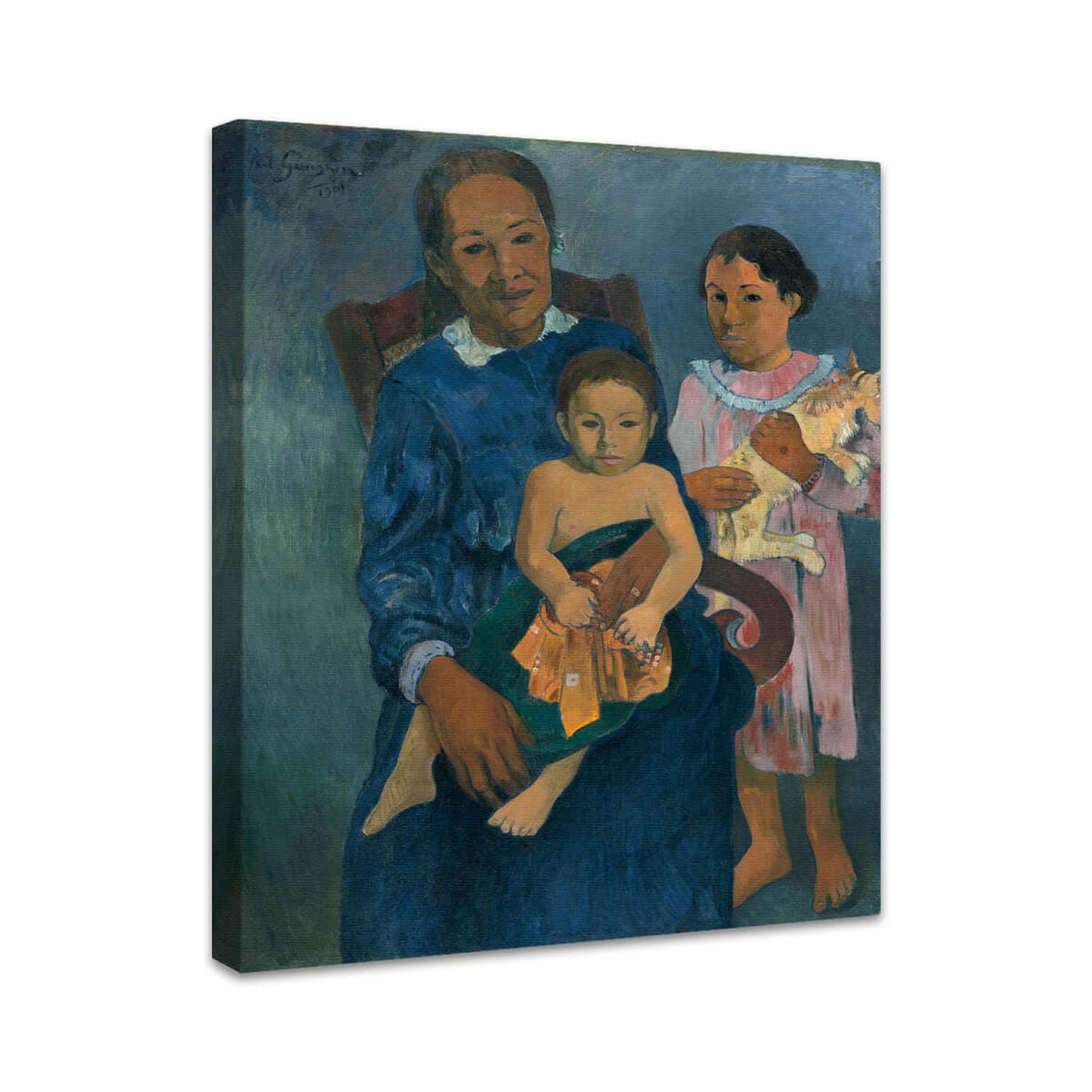 Polynesische Frau mit Kindern | Paul Gauguin