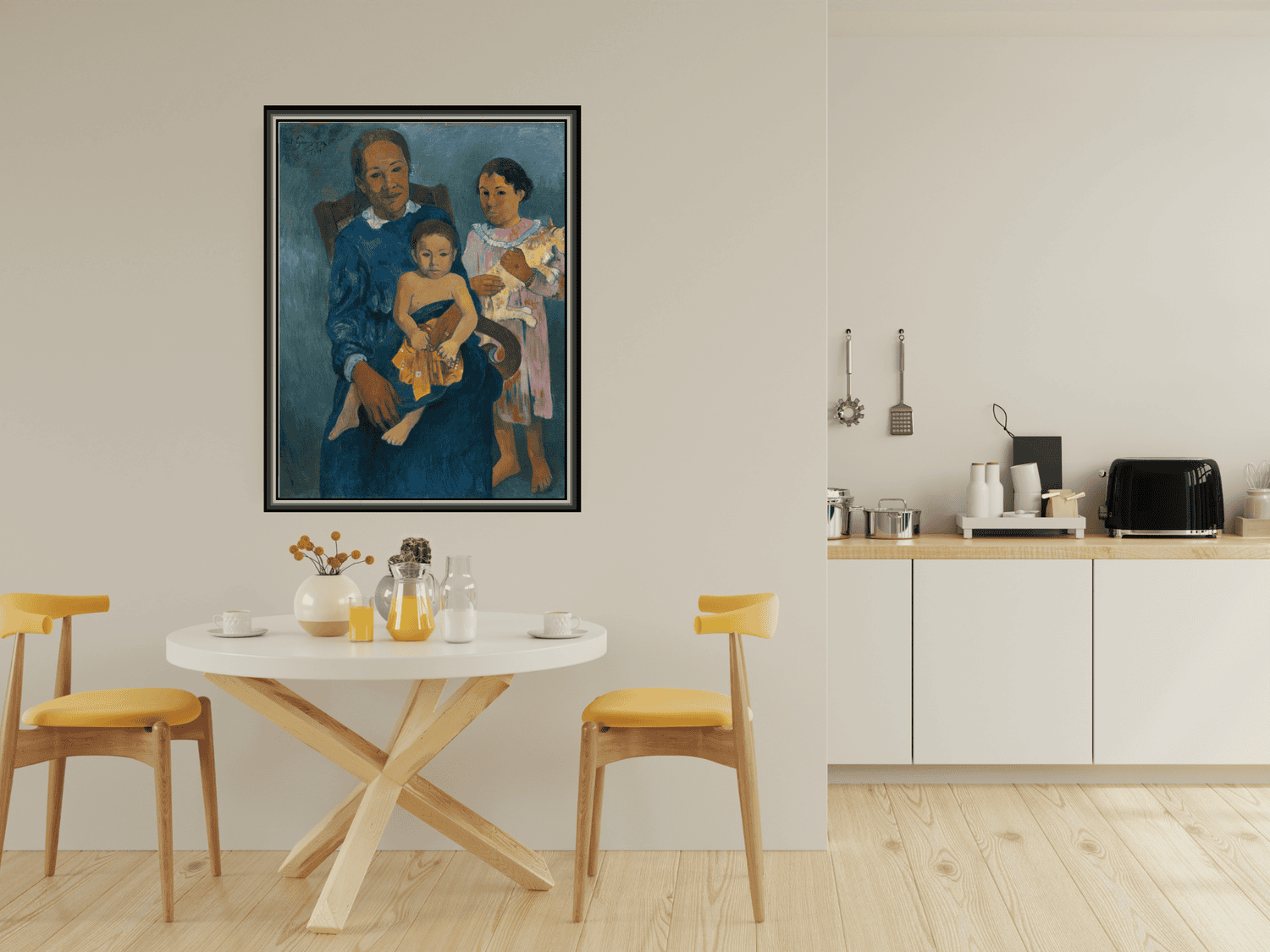 Polynesische Frau mit Kindern | Paul Gauguin