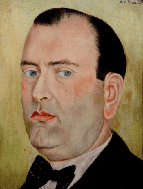 Porträt Alberto Misrachi von Frida Kahlo als Kunstdruck