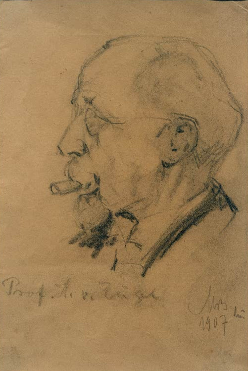 Kunstdruck Porträt Heinrich von Zügel von Max Bergmann