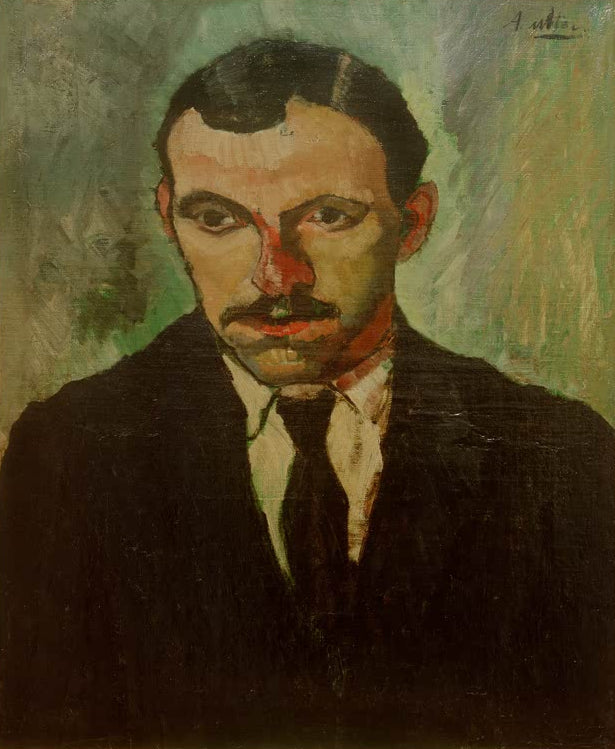 Kunstdruck „Porträt Utrillo“ von André Utter mit dem französischen Maler Maurice Utrillo