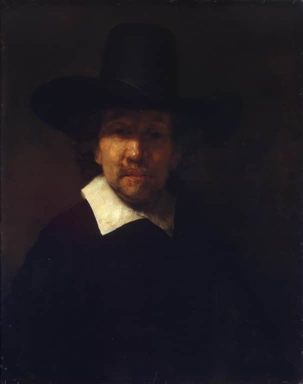 Kunstdruck „Porträt des Dichters Jeremias de Decker“ von Rembrandt van Rijn