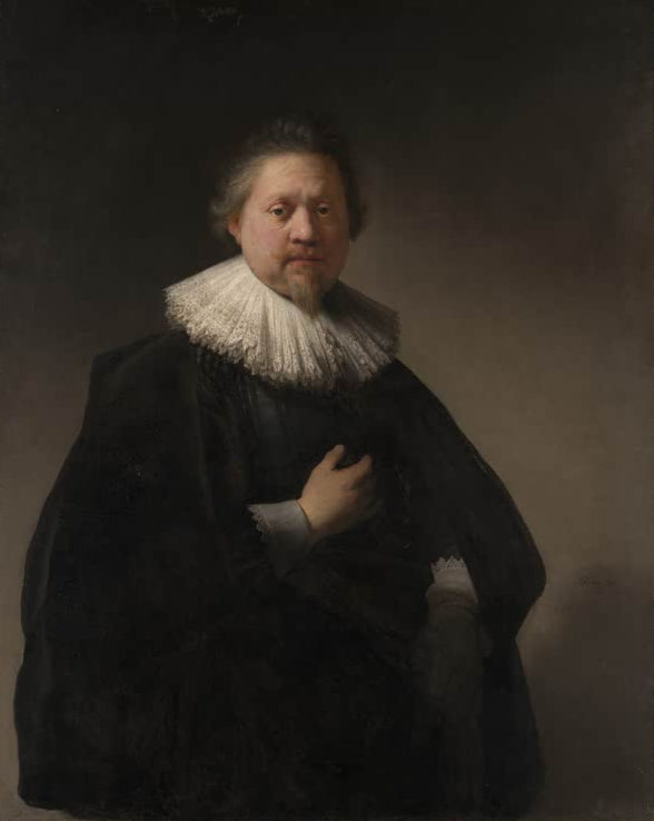Kunstdruck Porträt eines Mannes aus der Van Beresteyn Familie von Rembrandt van Rijn