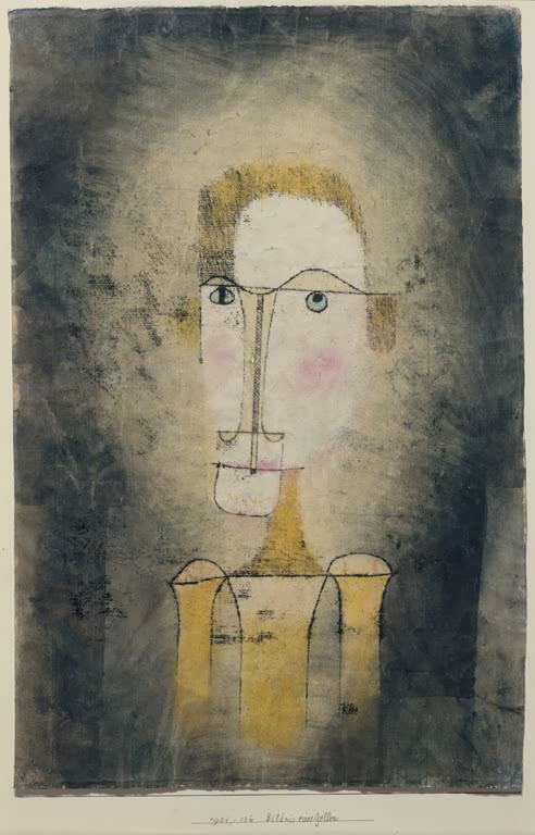 Kunstdruck „Porträt eines gelben Mannes“ von Paul Klee, handgefertigt in Deutschland