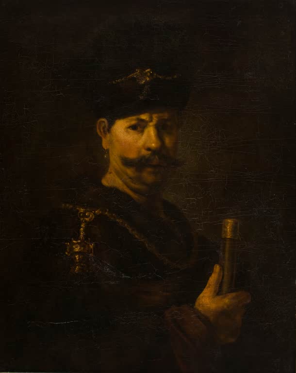 Kunstdruck „Porträt eines polnischen Adeligen“ von Rembrandt van Rijn