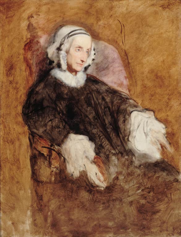 Kunstdruck „Porträt von Königin Marie-Amélie in Trauer“ von Ary Scheffer mit der französischen Königin in Trauerkleidung