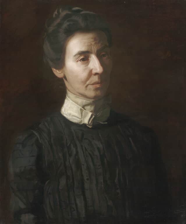Kunstdruck des Gemäldes Porträt von Mary Adeline Williams von Thomas Eakins, handgefertigt in Deutschland