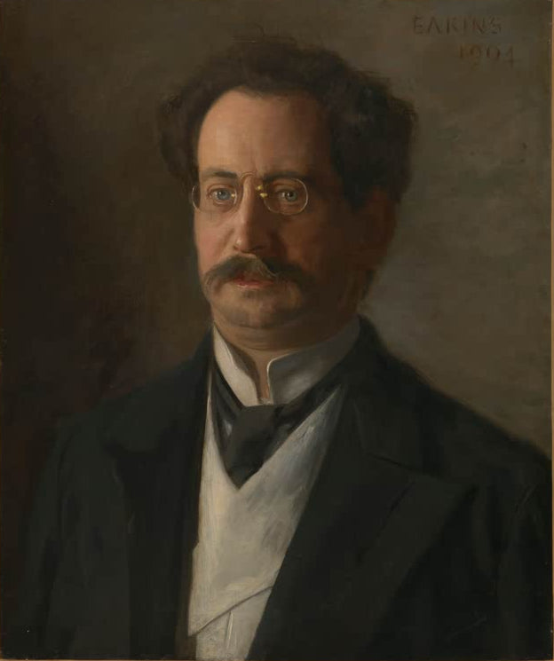 Kunstdruck des Gemäldes Porträt von Samuel Myers von Thomas Eakins, handgefertigt in Deutschland