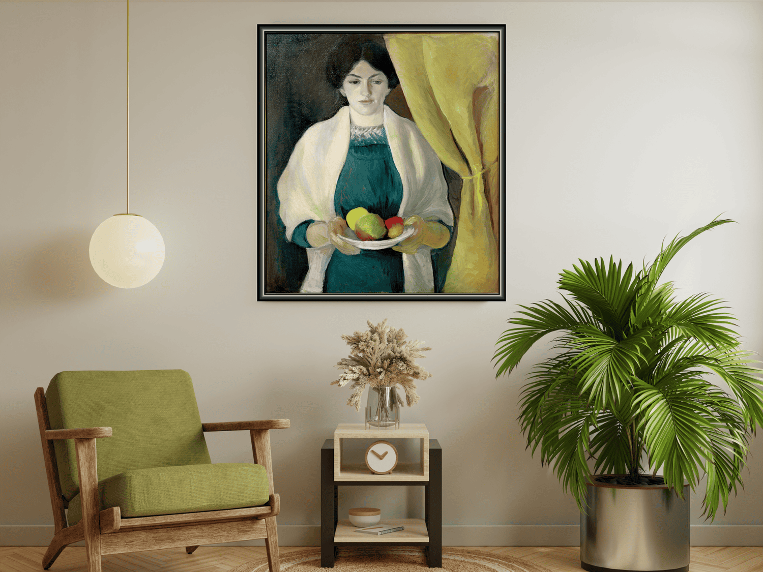 Porträt mit Äpfeln | August Macke