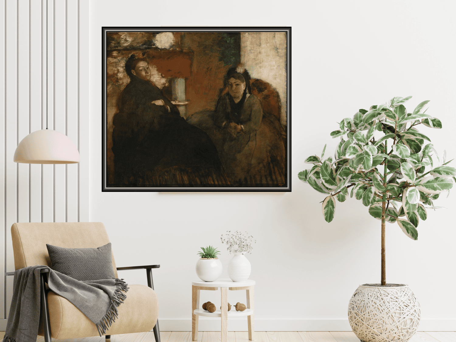 Porträt von Mme Lisle und Mme Loubens | Edgar Degas