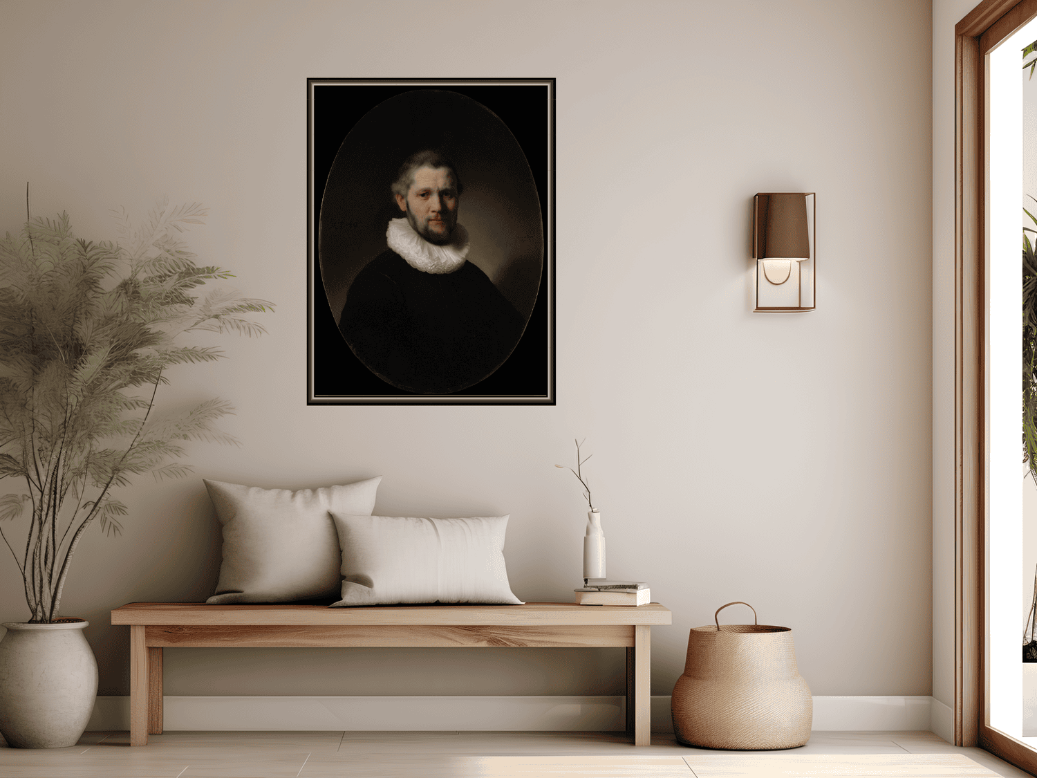 Porträt von einem Mann | Rembrandt van Rijn