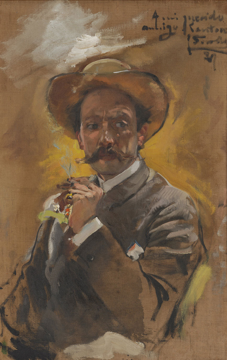Portrait von dem Künstler Francesco Santoro, Rom | Joaquin Sorolla