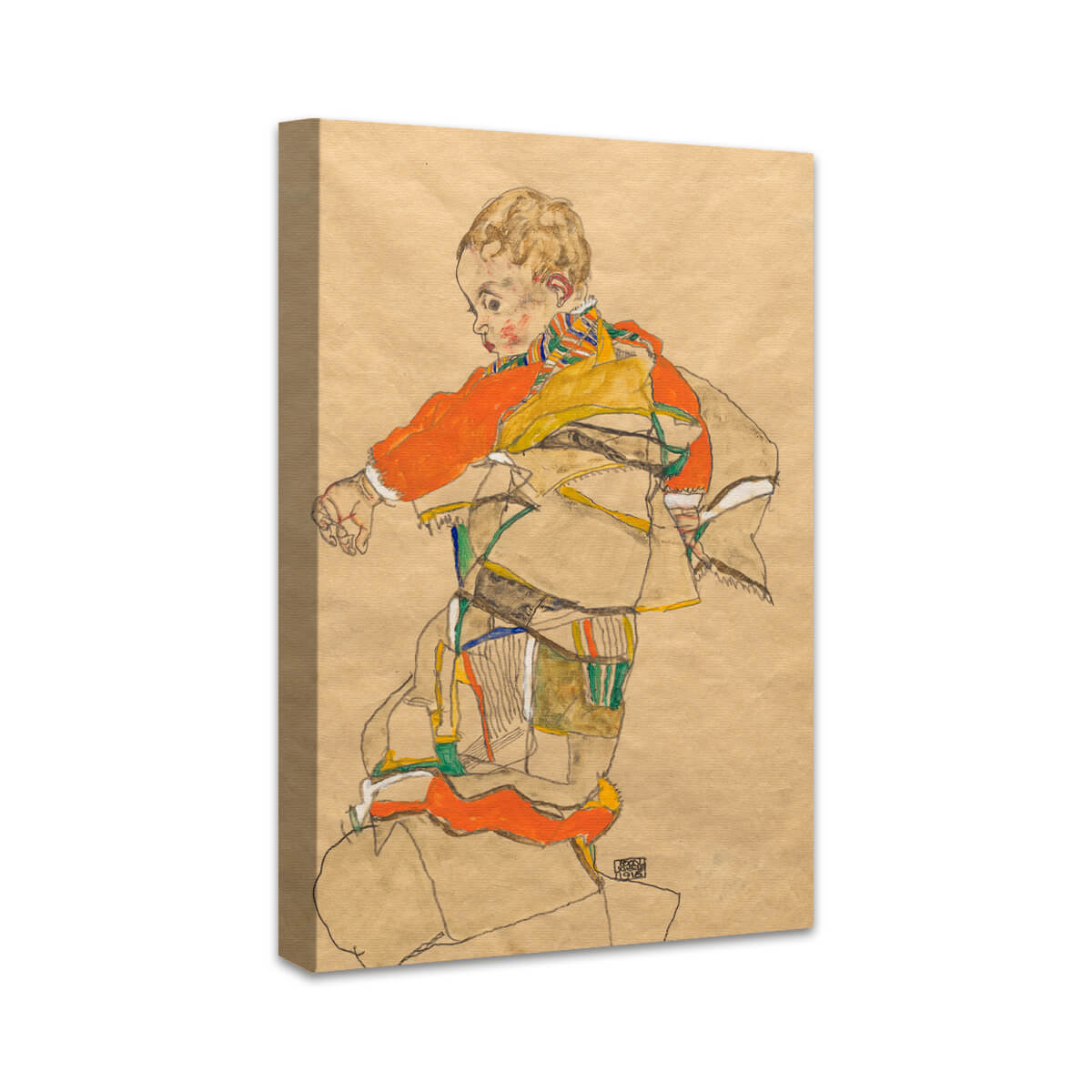 Portrait von einem Kind (Anton Peschka, Jr.) | Egon Schiele