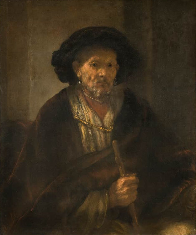 Kunstdruck „Portrait eines alten Mannes“ von Rembrandt van Rijn