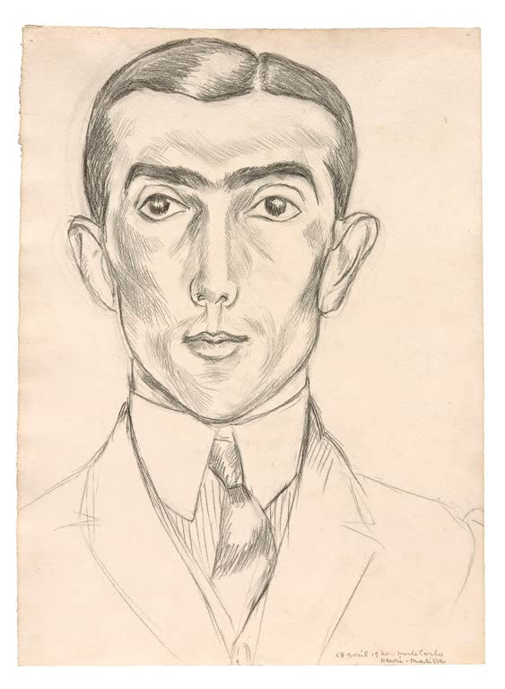 Kunstdruck „Porträt von Léonide Massine“ von Henri Matisse, handgefertigt in Deutschland