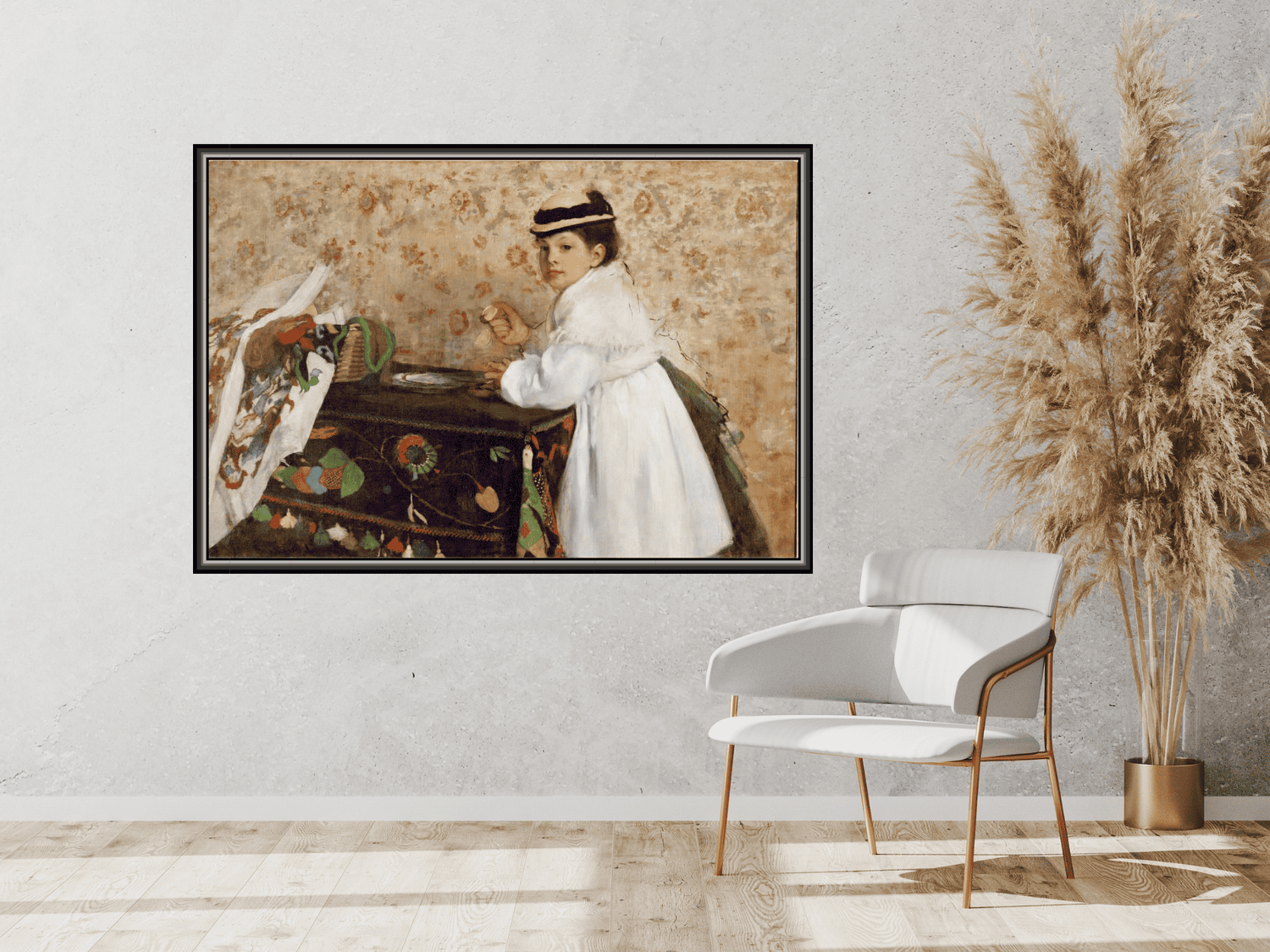 Portrait von Mlle. Hortense Valpinçon | Edgar Degas