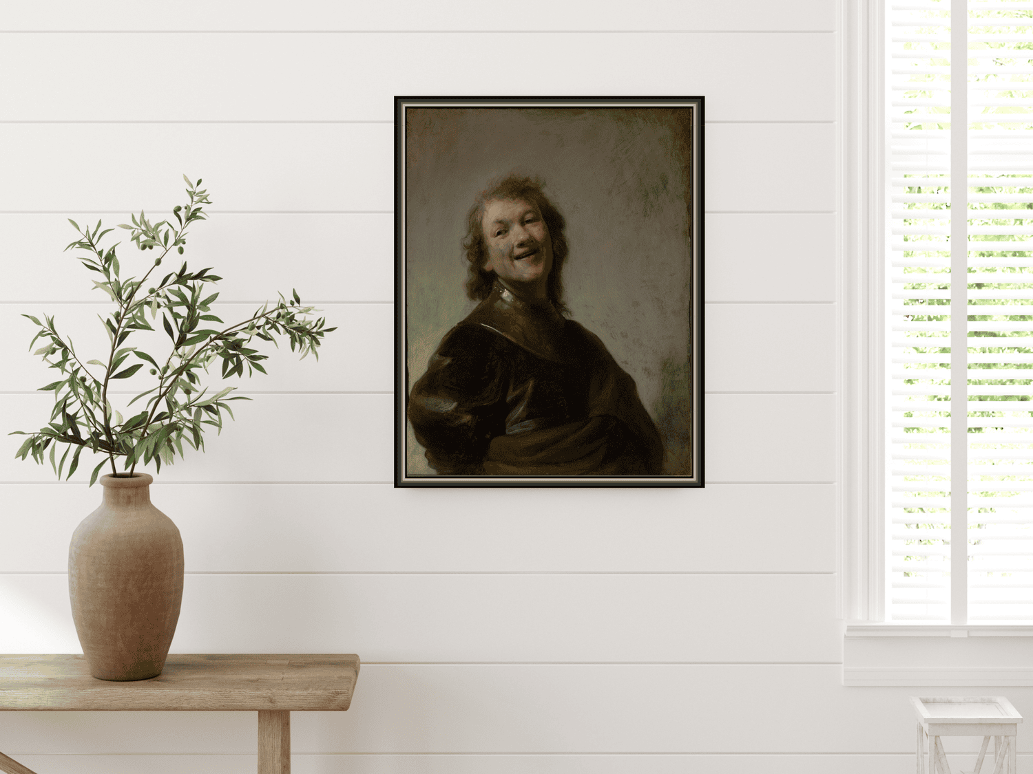 Rembrandt lachend | Rembrandt van Rijn