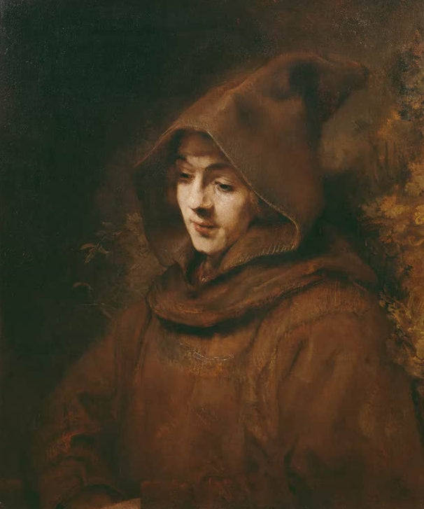 Kunstdruck „Rembrandts Sohn Titus in einer Mönchskutte“ von Rembrandt van Rijn