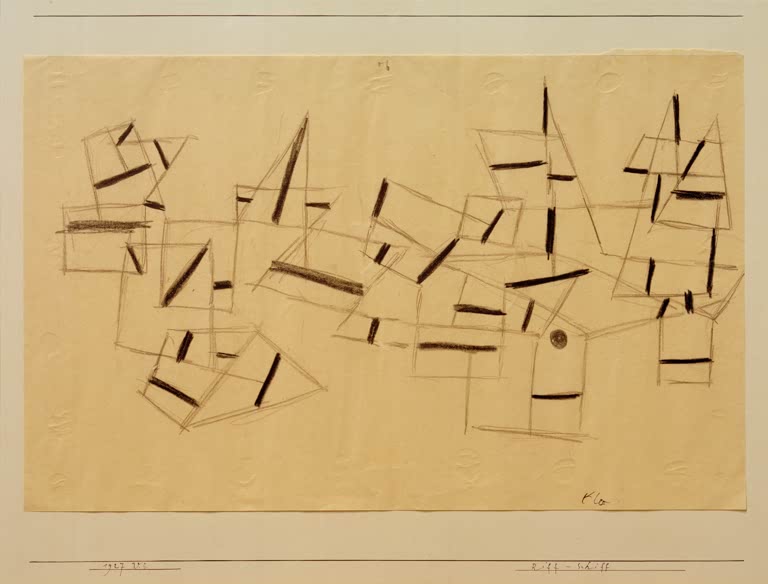 Kunstdruck „Riff-Schiff“ von Paul Klee, handgefertigt in Deutschland