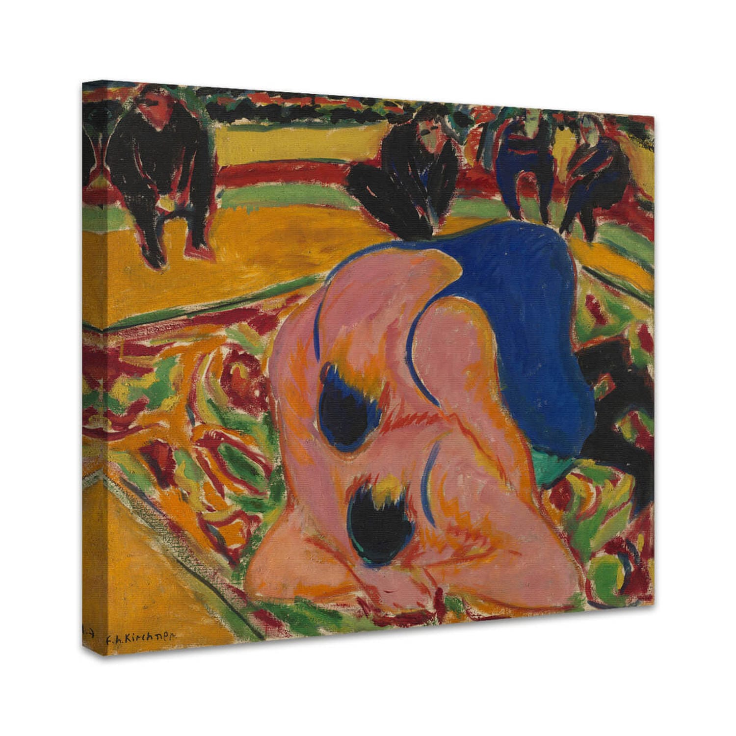 Ringer im Zirkus | Ernst Ludwig Kirchner